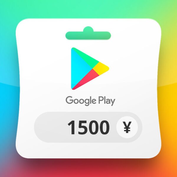 Google Play JPY 1500 Gift Card JP