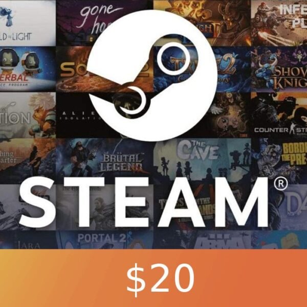 Steam Gift Card $20 CAD Global Activation Code