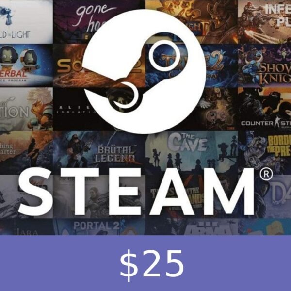 Steam Gift Card $25 Global Activation Code