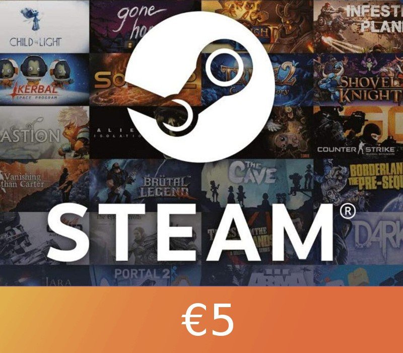 5euroSteam800 Steam Gift Card €5 EU Activation Code - Image 1