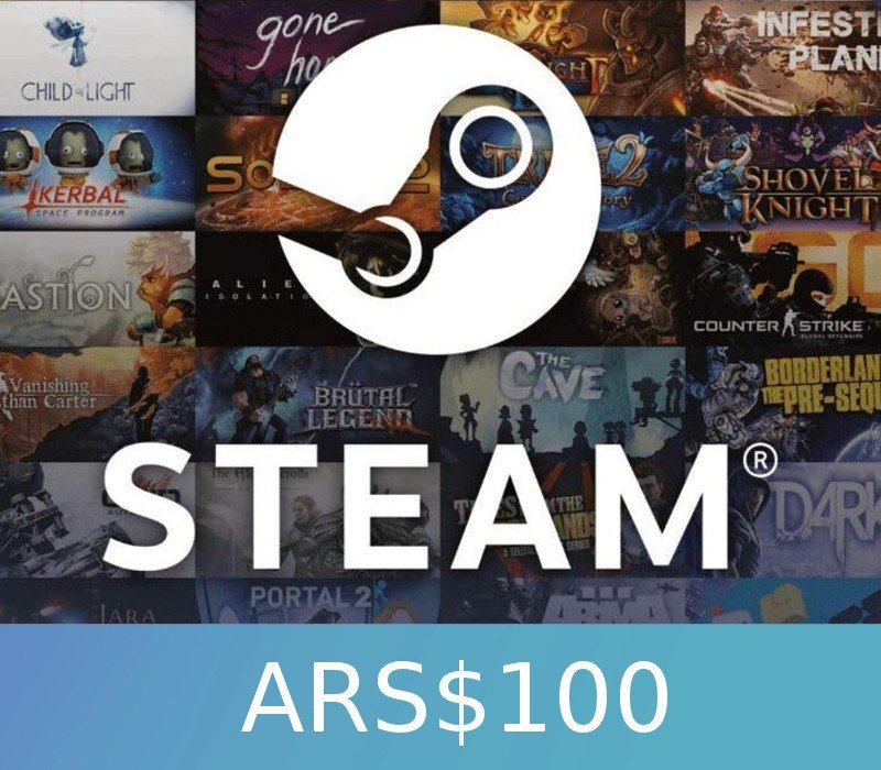 ars1008 Steam Gift Card 100 ARS AR Activation Code - Image 1