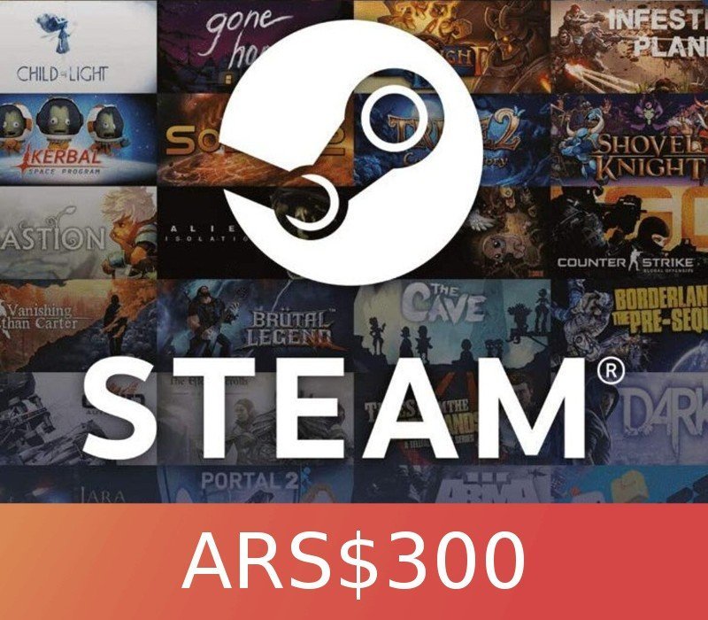 ars38.jpg Steam Gift Card 300 ARS AR Activation Code - Image 1