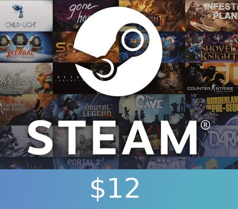s128 Steam Gift Card $12 Global Activation Code - Image 1