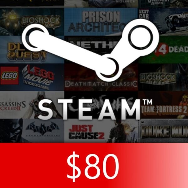 Steam Gift Card $80 HKD HK Activation Code